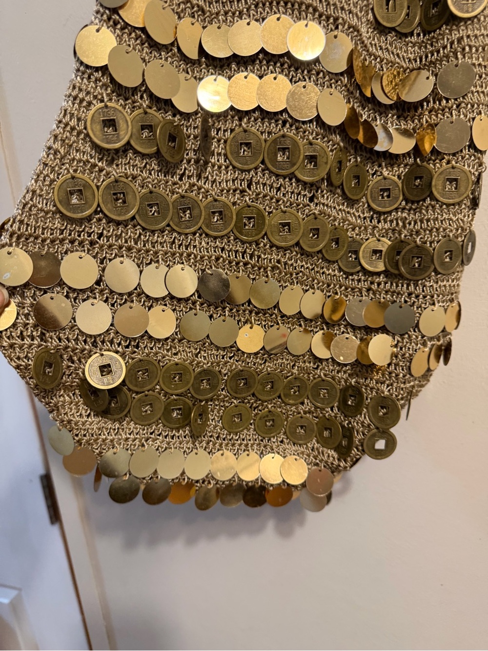 Gold Sequin Sleeveless Top - Picture 5 of 9